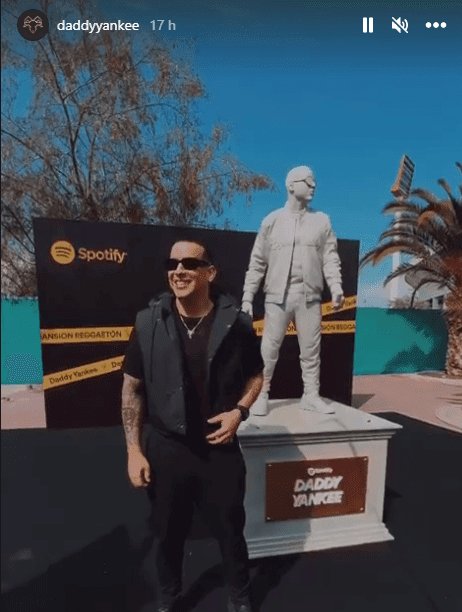 Spotify honra a Daddy Yankee con estatua en Chile