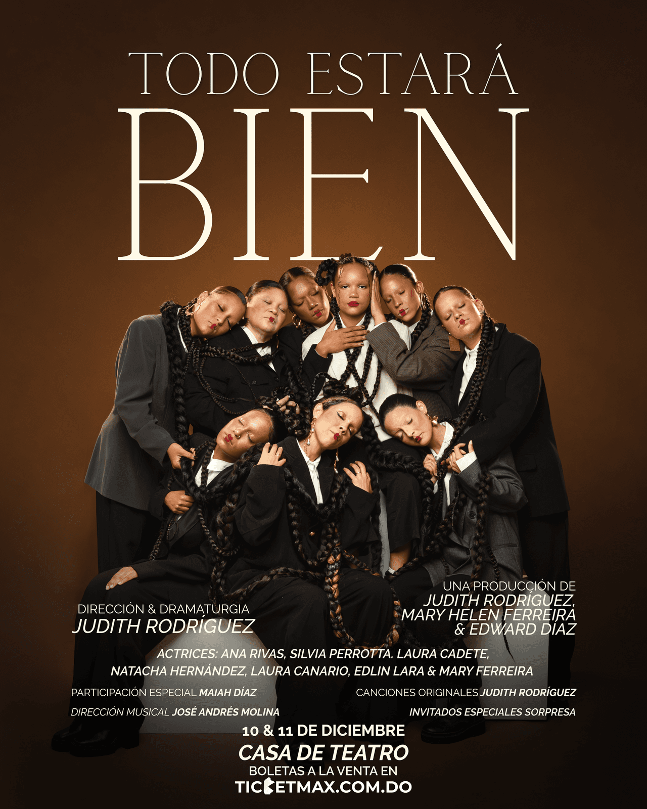 Afiche de «Todo estará bien», el 10 y 11 de diciembre en Casa de Teatro