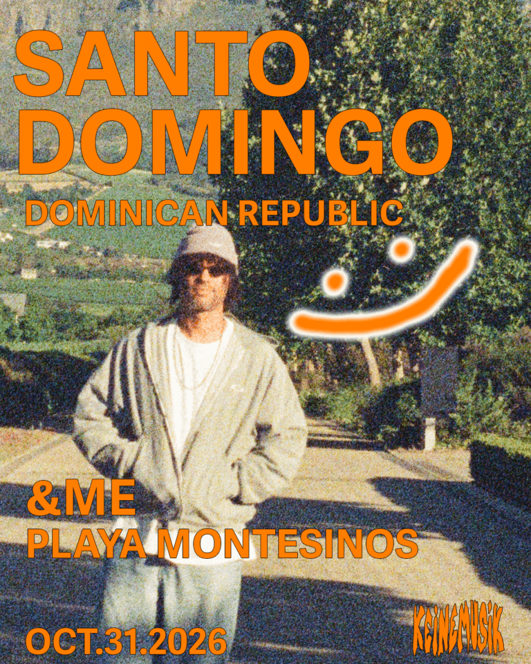 Afiche de &ME en Playa Montesinos, Santo Domingo, el 31 de octubre de 2026