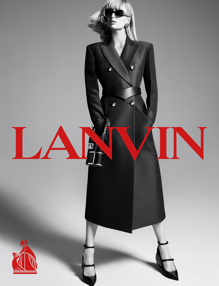 Paris Hilton en imagen de la firma de modas Lanvin