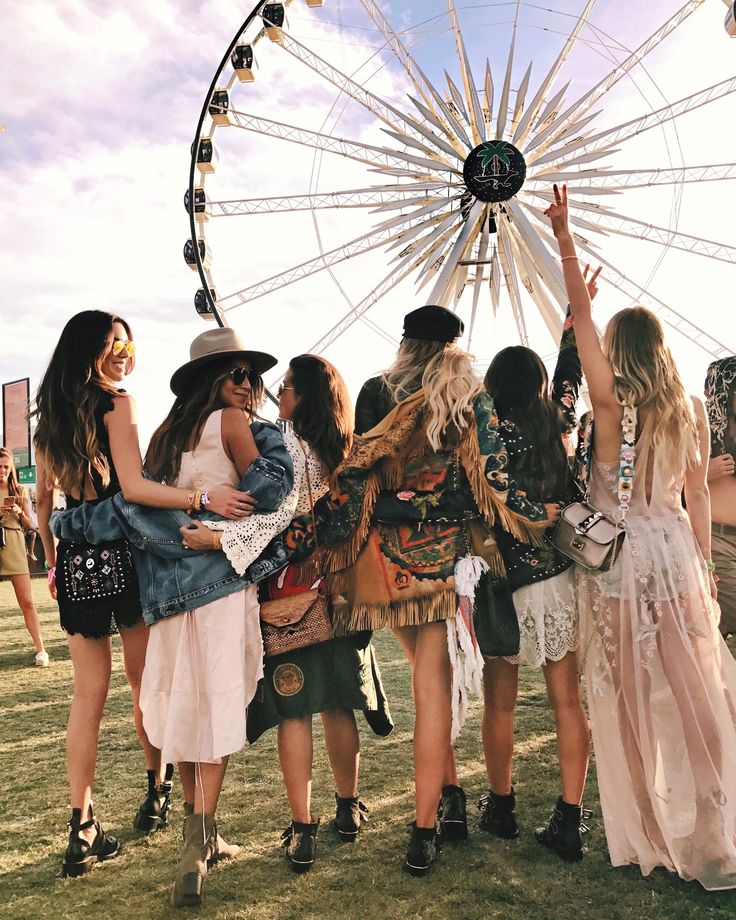 Vista del Festival de Coachella. Cortesia de Pinterest