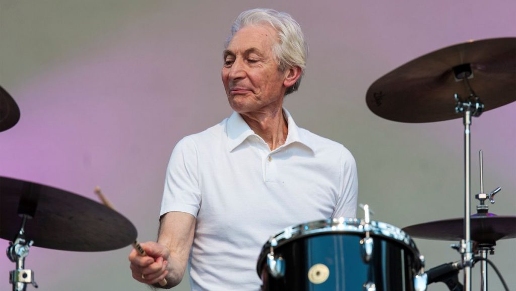 Rolling Stones drummer Charlie Watts ( (the "C" in ABC&D) performs with The ABC&D of Boogie Woogie at 'Midsummer Night Swing' at Damrosch Park Bandshell, Lincoln Center, New York, New York, June 28, 2012. (Photo by Jack Vartoogian/Getty Images)