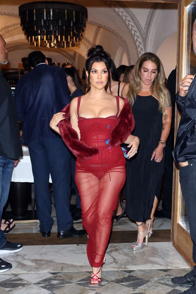 PORTOFINO, ITALY - MAY 20: Kourtney Kardashian is seen out in Portofino on May 20, 2022 in Portofino, Italy. (Photo by NINO/GC Images)