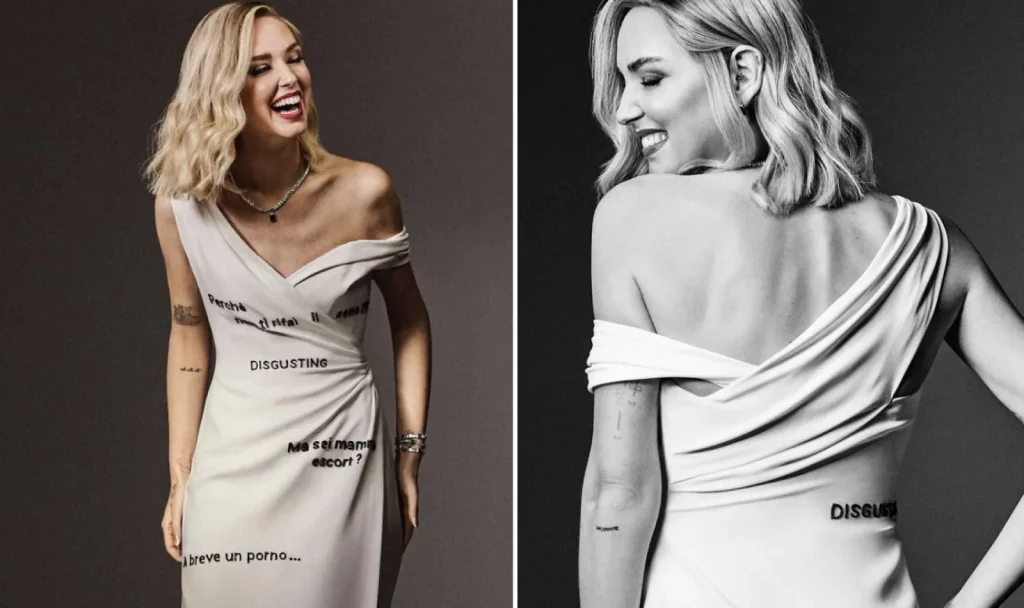 Chiara Ferragni y su vestido contra el odio
